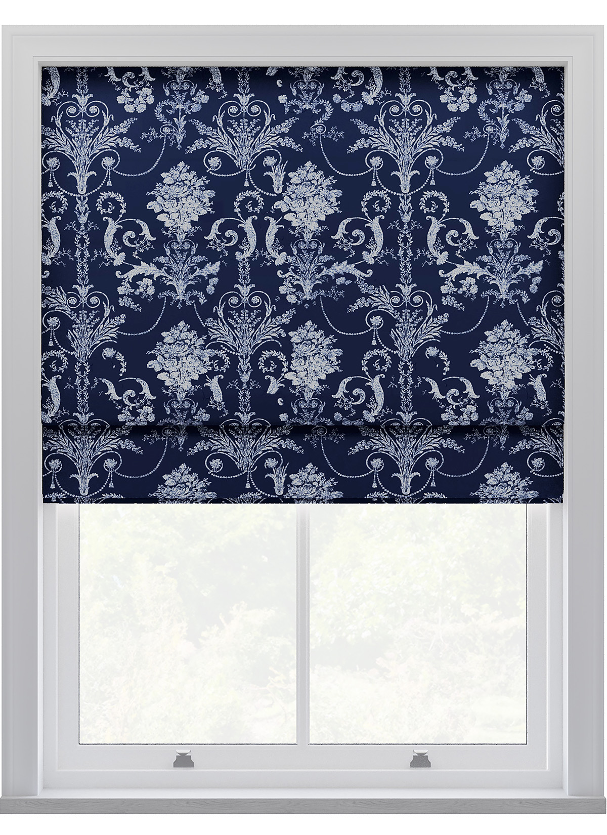 Laura Ashley Josette Midnight Roman Blind