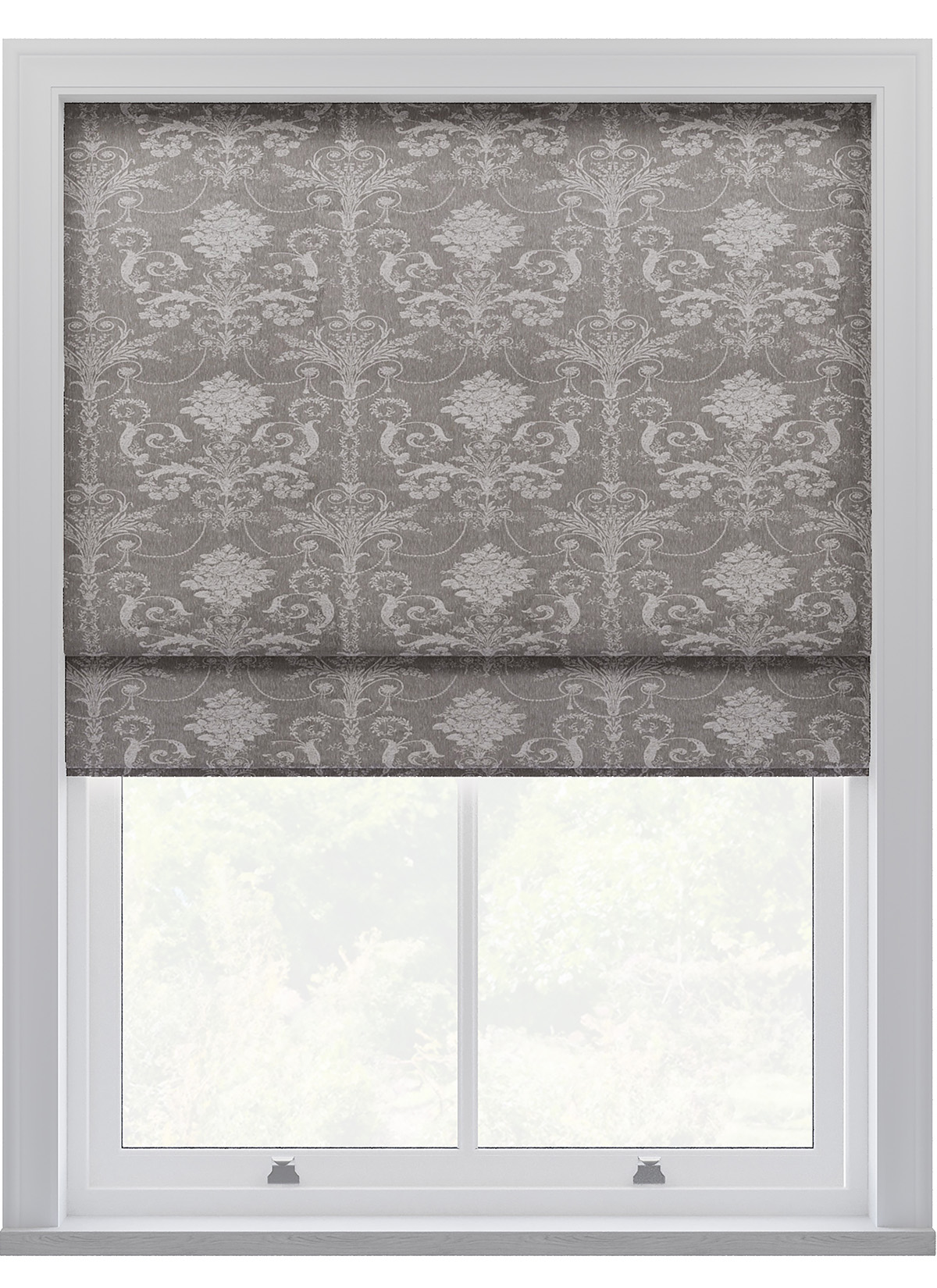 Laura Ashley Josette Woven Steel Roman Blind