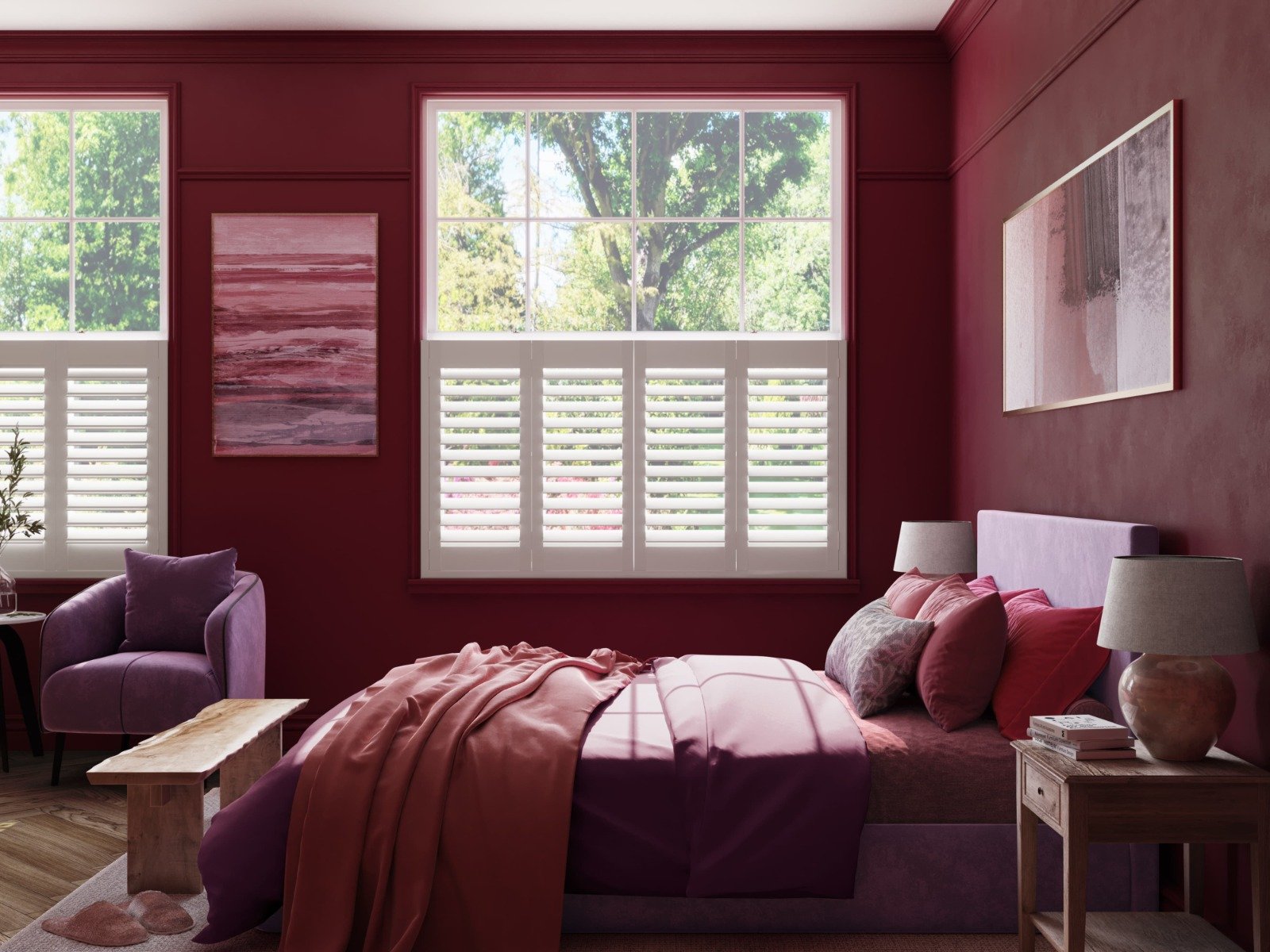 Caf Style Shutters Custom Made 50 Off   Shutters Bedroom CafeStyle Urban V02 